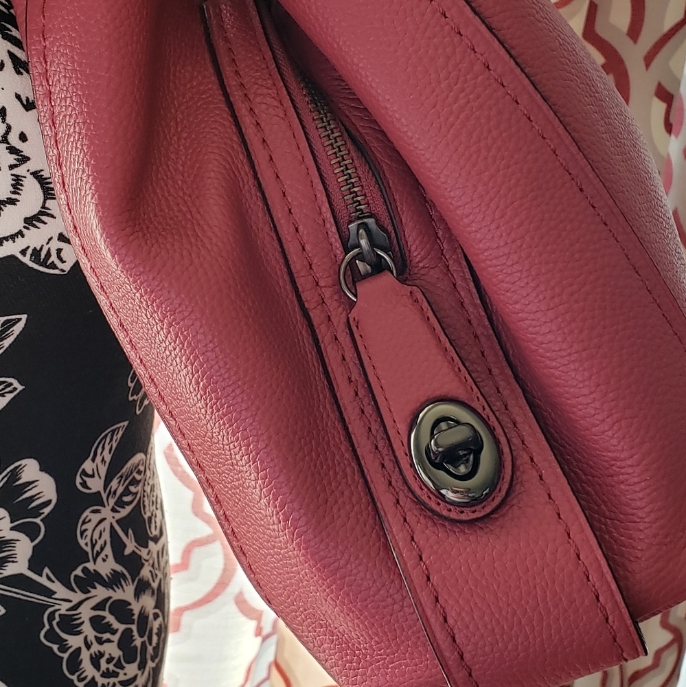 Coach Pink Eddie Shoulder Bag - Picture 5 of 6